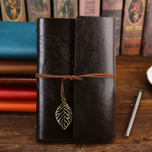 

Buku Binder Sampul Kulit Retro kertas B7 - BSD666 - Coffee