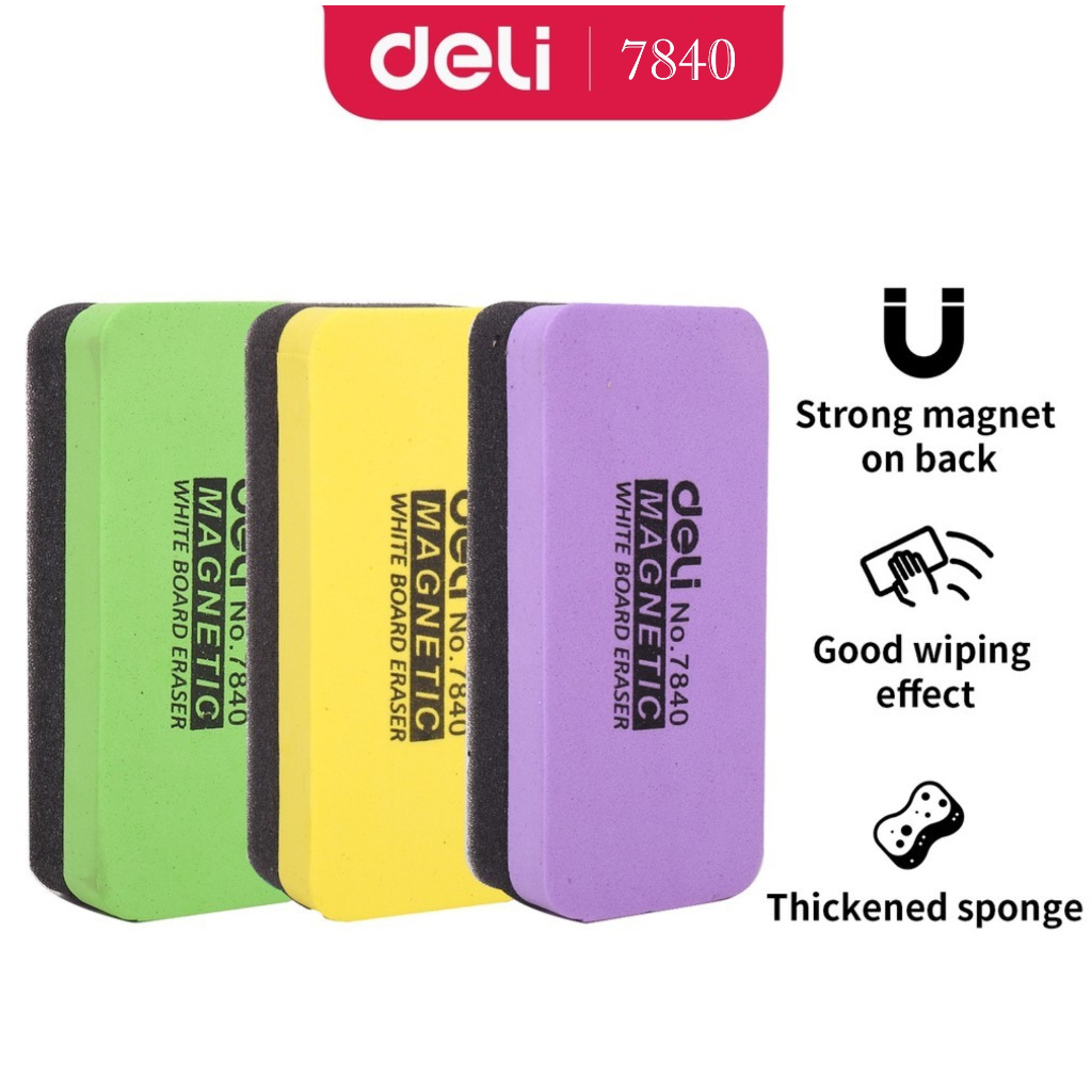 

PENGHAPUS PAPAN TULIS / WHITEBOARD DUSTER / PENGHAPUS WHITEBOARD MAGNETIC / TEMPEL DELI 7840