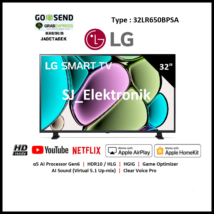 LG 32LR650 Smart TV webOS | LED TV 32 Inch HD 32LR650BPSA