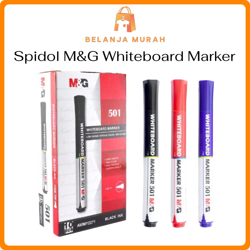 

BEM - ATK008 SPIDOL M&G WHITEBOARD MARKER 501 / SPIDOL PAPAN TULIS BISA DI HAPUS