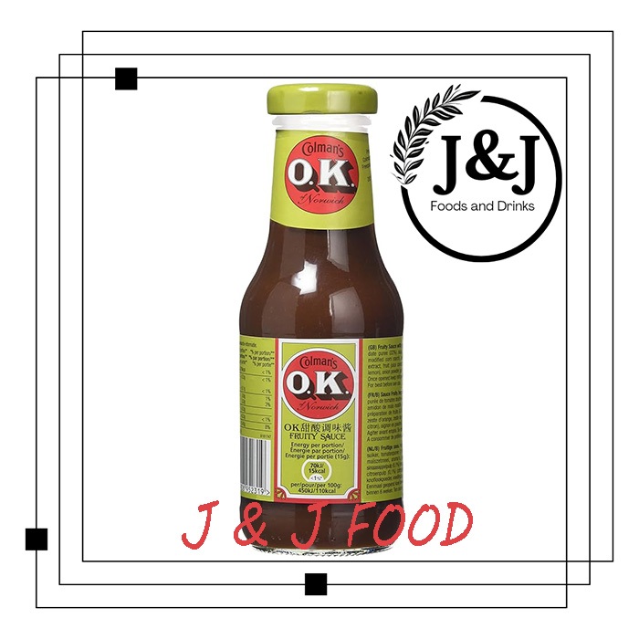 

Colman's OK Fruity sauce 335 gram