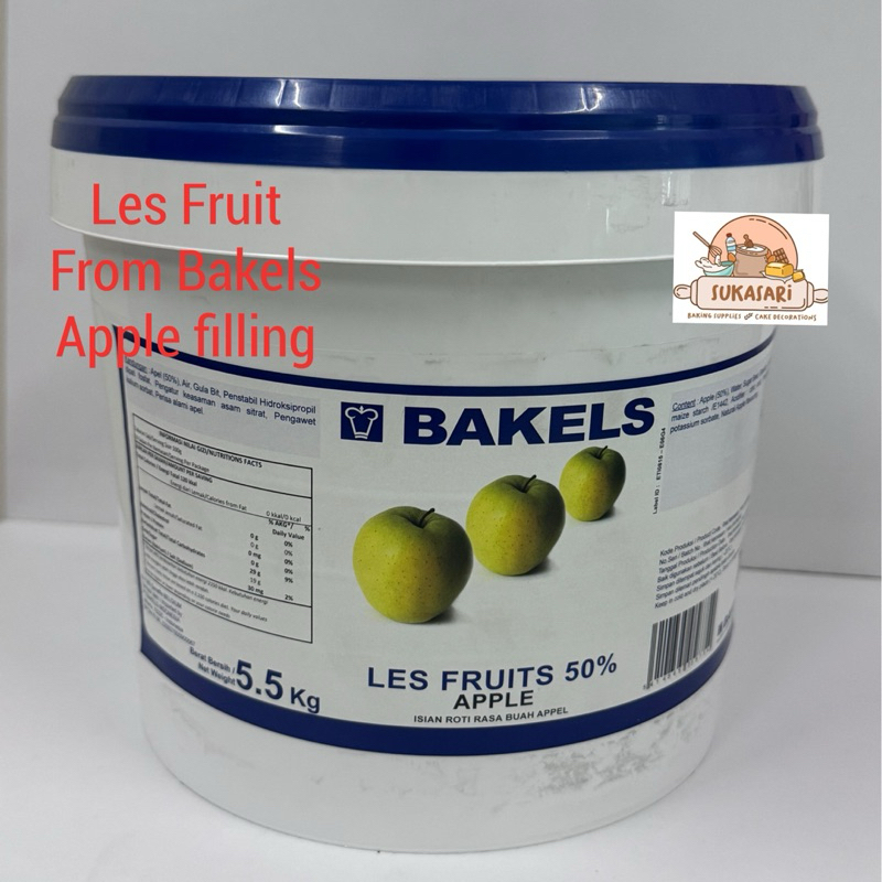

Bakels Les Fruit Apple 250gr selai jam buah apel filling topping
