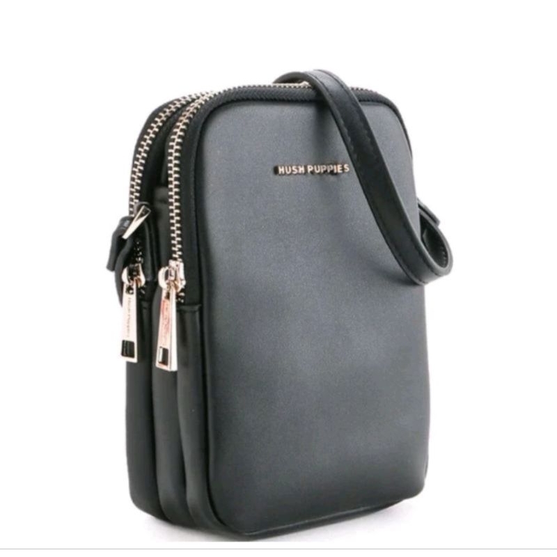 Tas Sling Bag Tas HP Dompet Hush Puppies Original Harmonee Ns Sling Bag Black Hitam