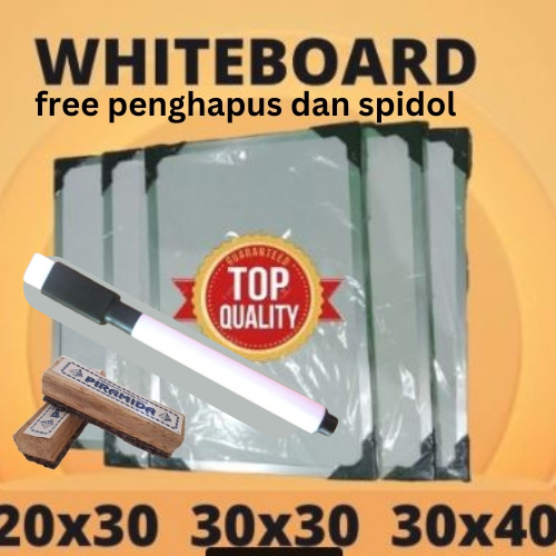 

PROMO PAPAN TULIS DUA SISI SPIDOL DAN KAPUR UKURAN 20X30 FREE PENGHAPUS DAN SPIDOL