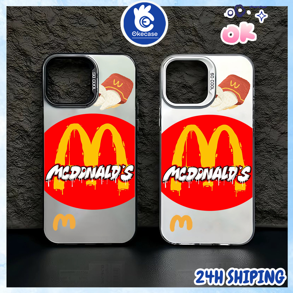 New Casing Hard Case Dengan Gambar Mcd Berwarna Merah Untuk Hp  Iphone X/XS XR XSMAX IP 11 11PRO 11 
