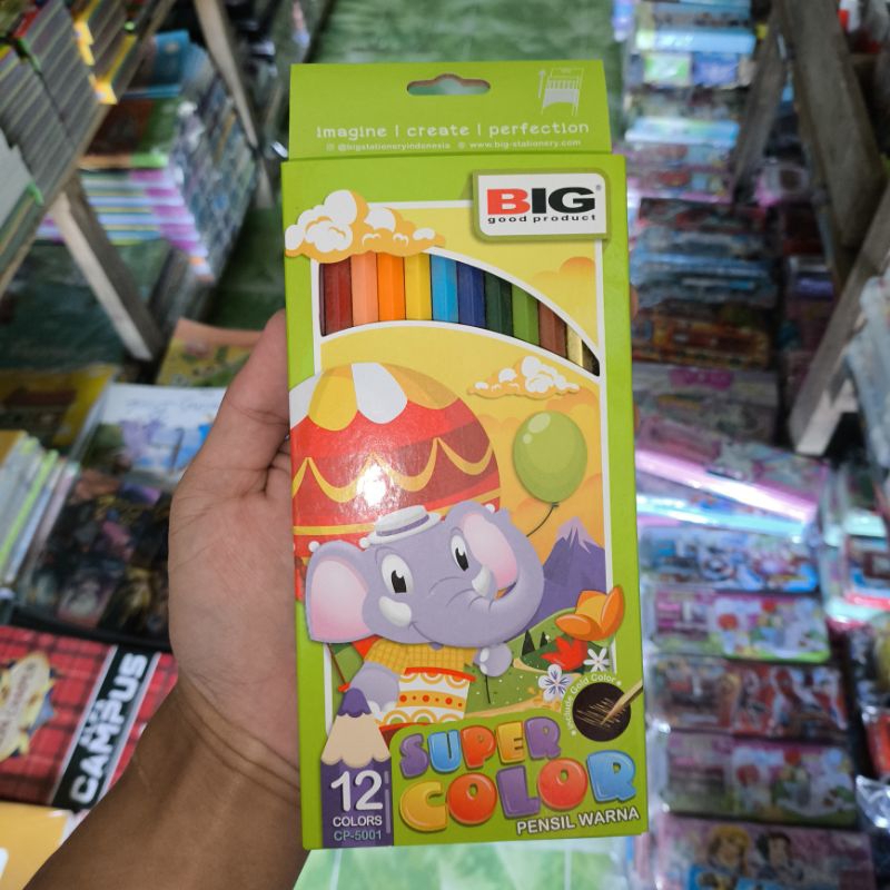 

Pensil warna panjang BIG 12 warna