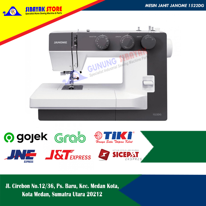 Mesin Jahit Portable Janome 1522RD - Mesin Jahit Berkualitas Tinggi