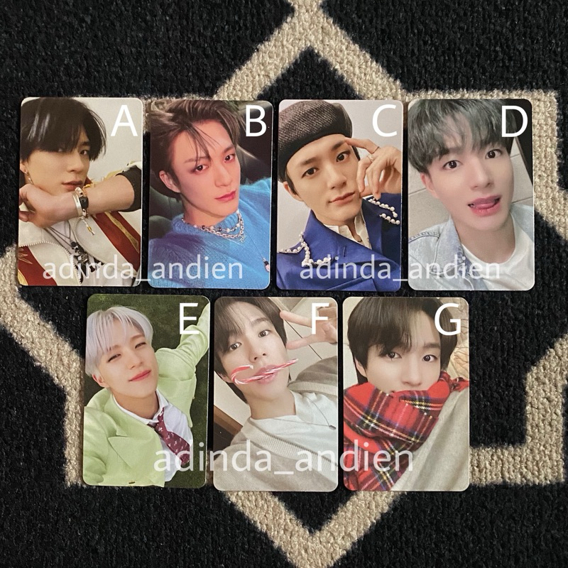 PHOTOCARD JENO OFFICIAL (HOT SAUCE, JENO BAJU BIRU, TC TDS 2 JENO MELET, VEDING MACHINE, PINK CHRIST