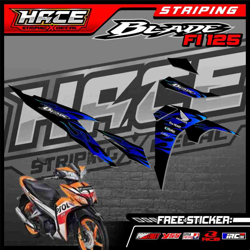 650 STRIPING STICKER BLADE 125 FI - STRIPING STICKER BLADE 125 FI PREMIUM GRAFIK