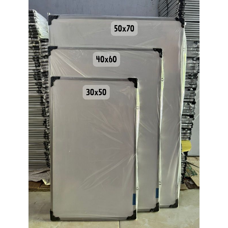 

Papan Tulis dua sisi Whiteboard / Blackboard 30x50 40x60 50x70