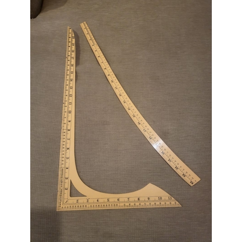 

penggaris pola 1 set siku dan lengkung jahit