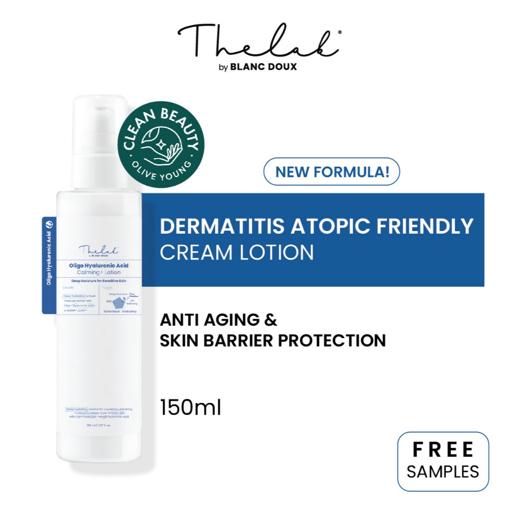 THE LAB BY BLANC DOUX Oligo Hyaluronic Acid Calming + Lotion 150ml + FREE Samples