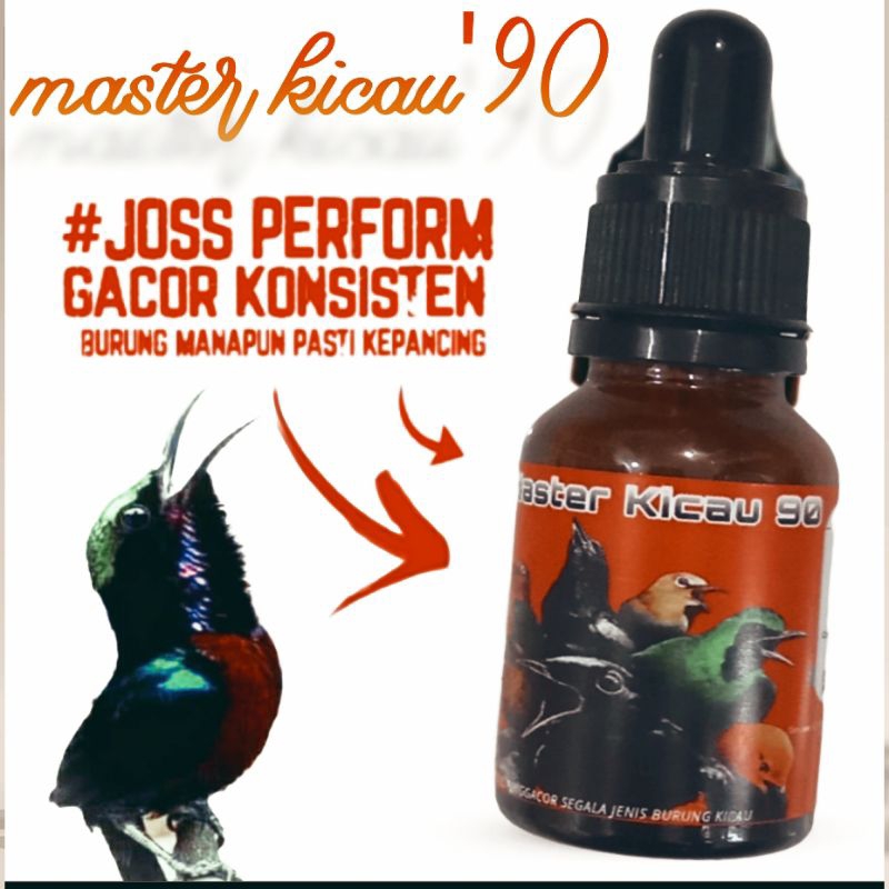 MASTER KICAU 90 penggacor burung kicau 15ML untuk semua burung kicau murai batu Kacer Anis merah tru