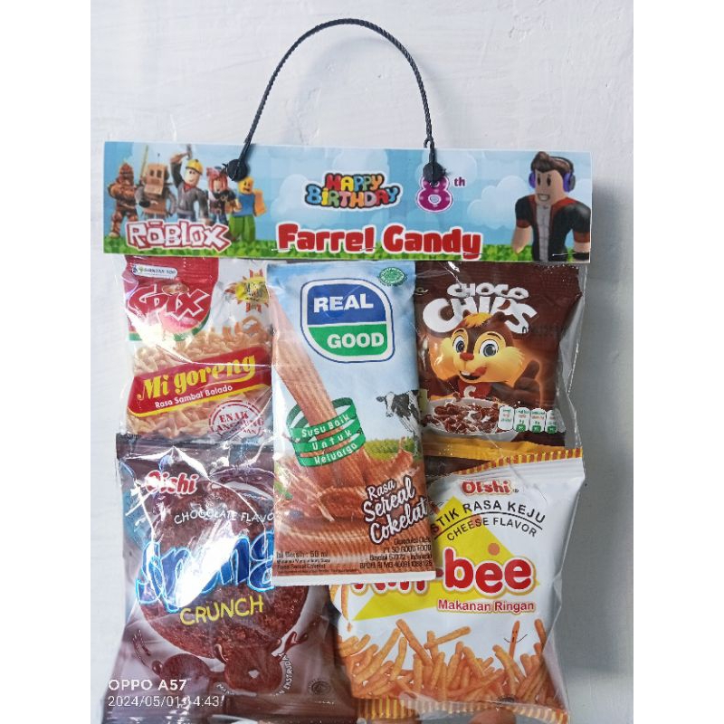 

Souvenir Snack ulang tahun // Snack ulang tahun // bingkisan Snack // bingkisan ulang tahun // souvenir Snack murah // souvenir Snack ulang tahun // hampers ulang tahun // hampers snack