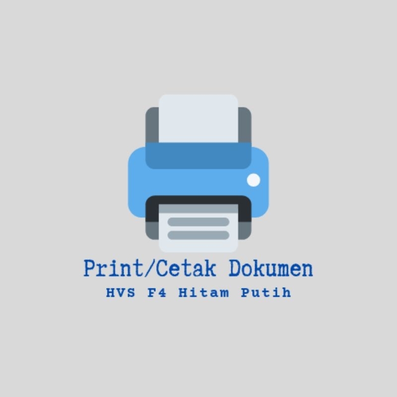 

Jasa Print/Cetak File Hitam Putih Kertas HVS F4 70 gsm