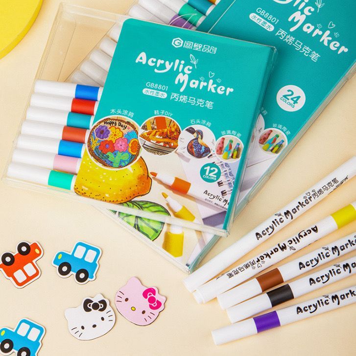 

BT5402 Acrylic Marker / Spidol Akliric / Pena Warna Cantik Viral