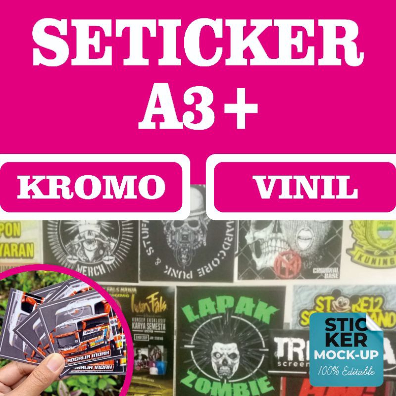 

STICKER A3+ (VINIL / CROMO)