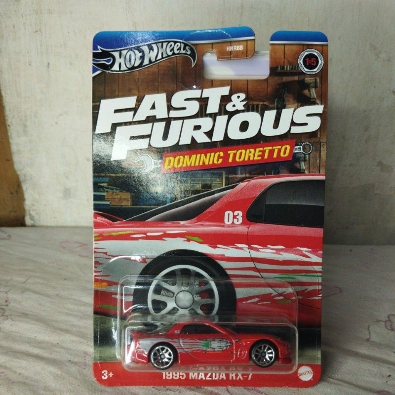 HOTWHEELS FAST AND FURIOUS MAZDA RX7 DOMINIC TORETTO