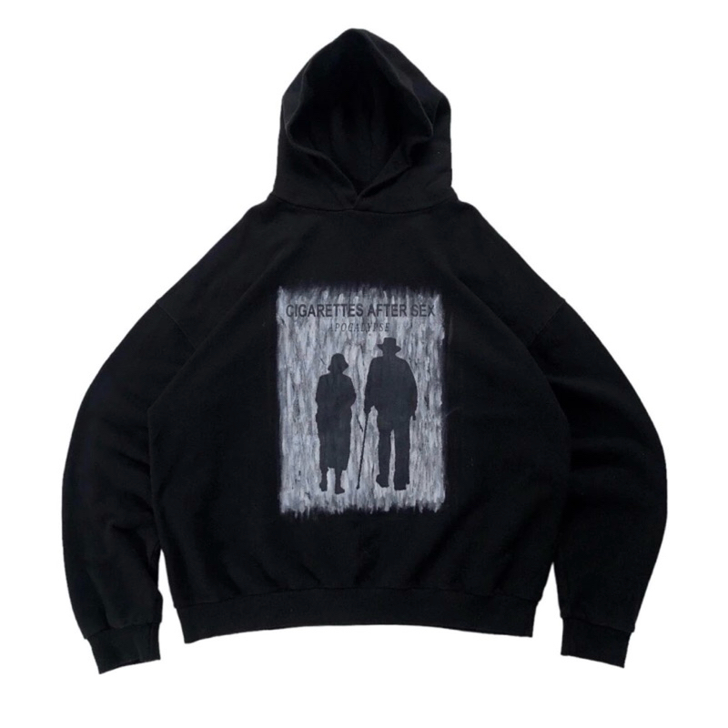 Reworked Hoodie Inspired by Cigarettes After Sex - Apocalypse (Black)