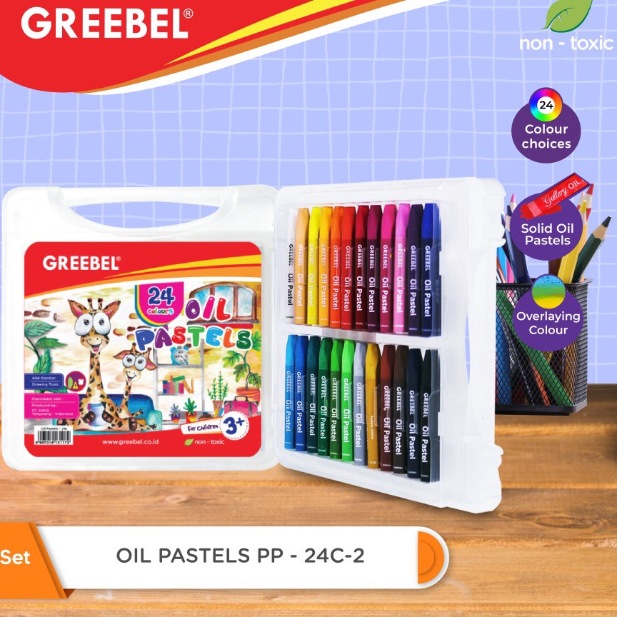 

KODE D92N Crayon Oil Pastel Greebel 24 Colours