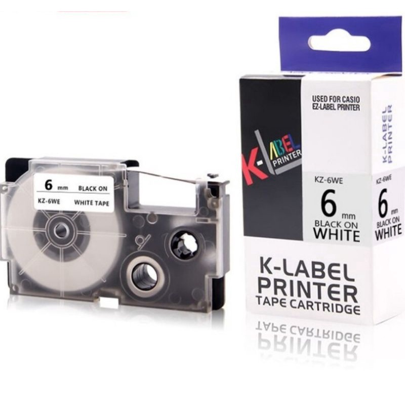 

SUPER K Label Printer EZ Label 6 MM Compatible Casio Refill Tape Cartridge