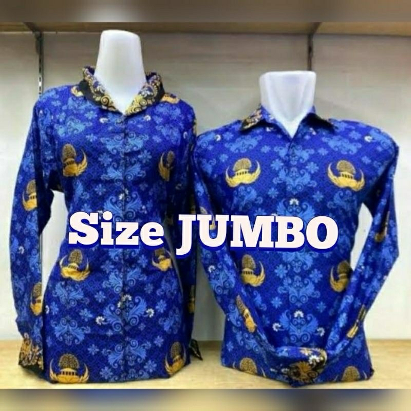 baju korpri jumbo blouse korpri jumbo kemeja korpri jumbo baju batik korpri jumbo