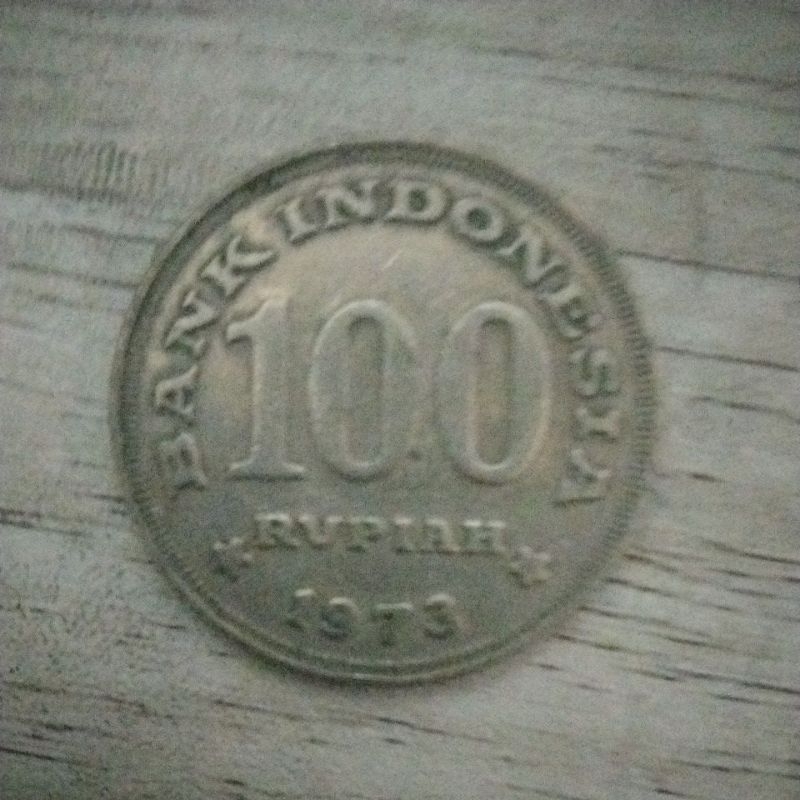 UANG KOIN 100 RUPIAH BANK INDONESIA TAHUN 1973