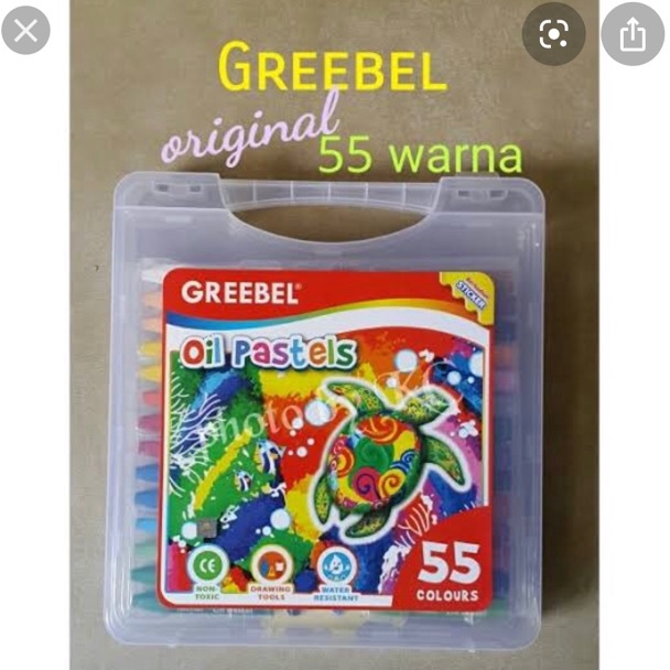 

KODE E49D Crayon greebel 55 warna krayon oil pastel greebel
