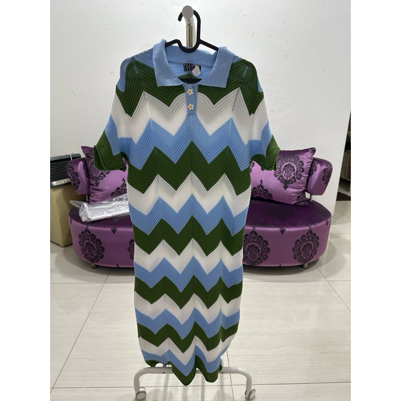 nbu zig zag knit dress
