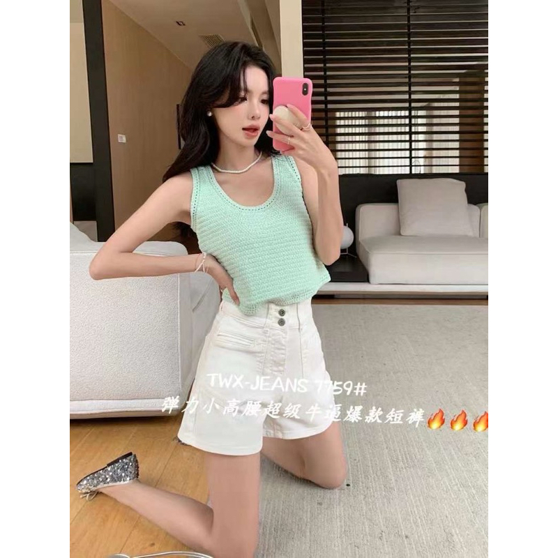 READYSTOCK CN292 - 7759 CELANA PENDEK JEANS  TWXY