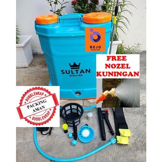 FREE NOZEL KUN SULTAN SPRAYER 16 Liter Sprayer Tangki Elektrik Semprotan Elektrik 11 PSI ekabut ekab