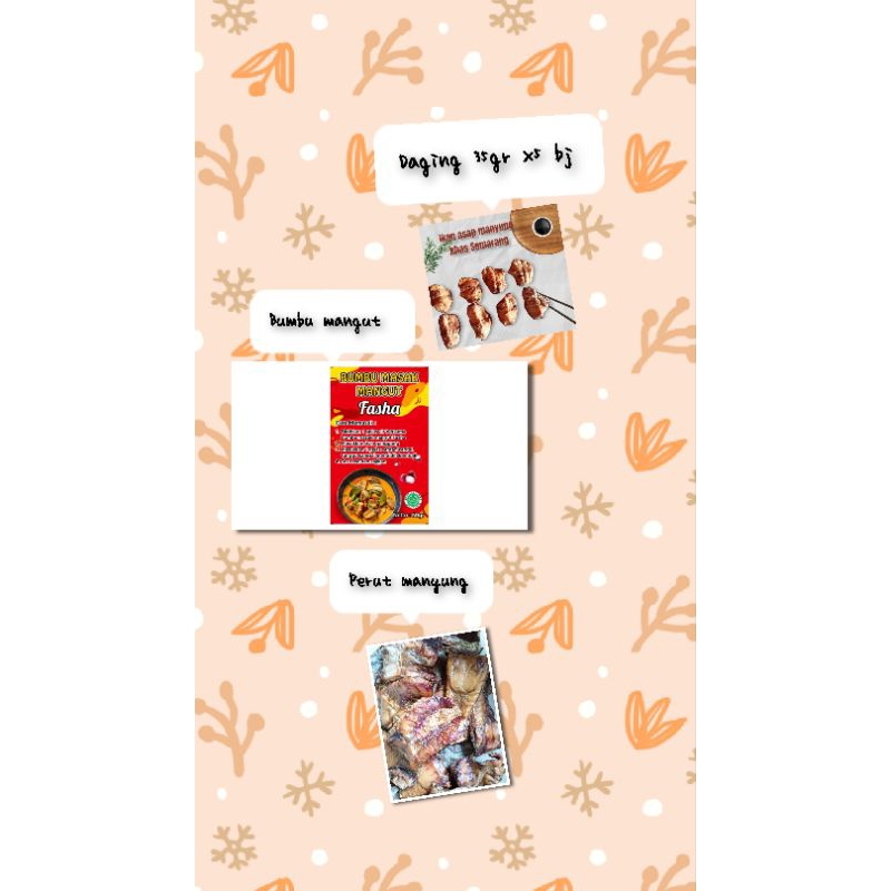 

paket hemat daging manyung asap, perut manyung asap dan bumbu mangut