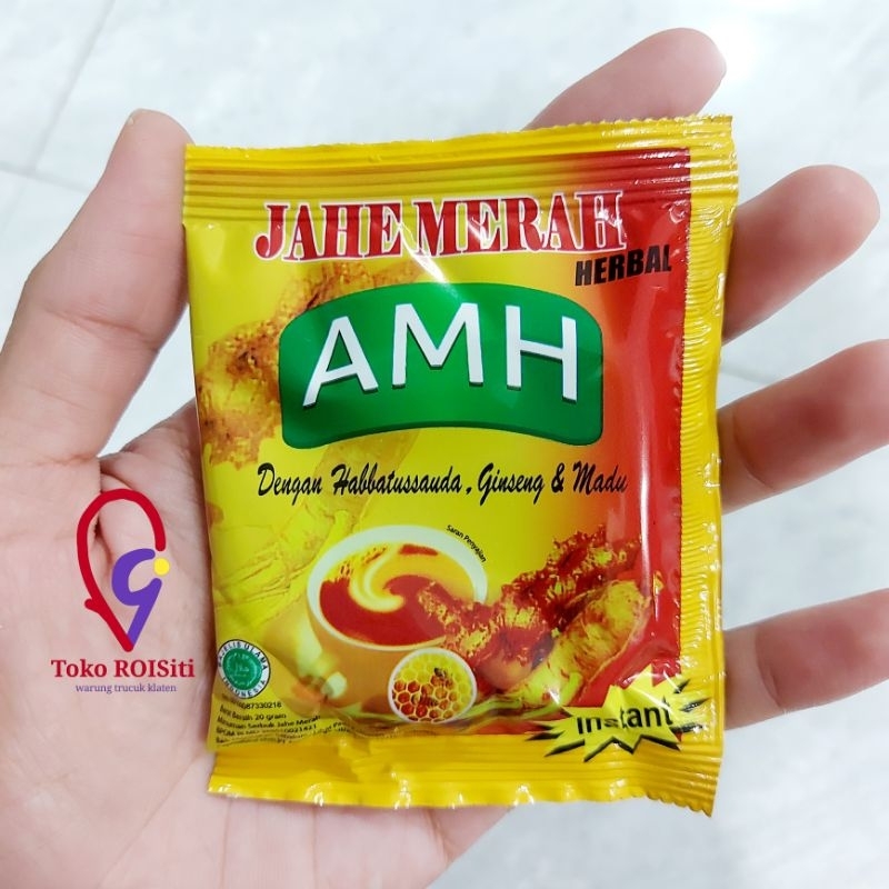 

minuman serbuk jahe merah AMH dengan habbatussauda ginseng dan madu