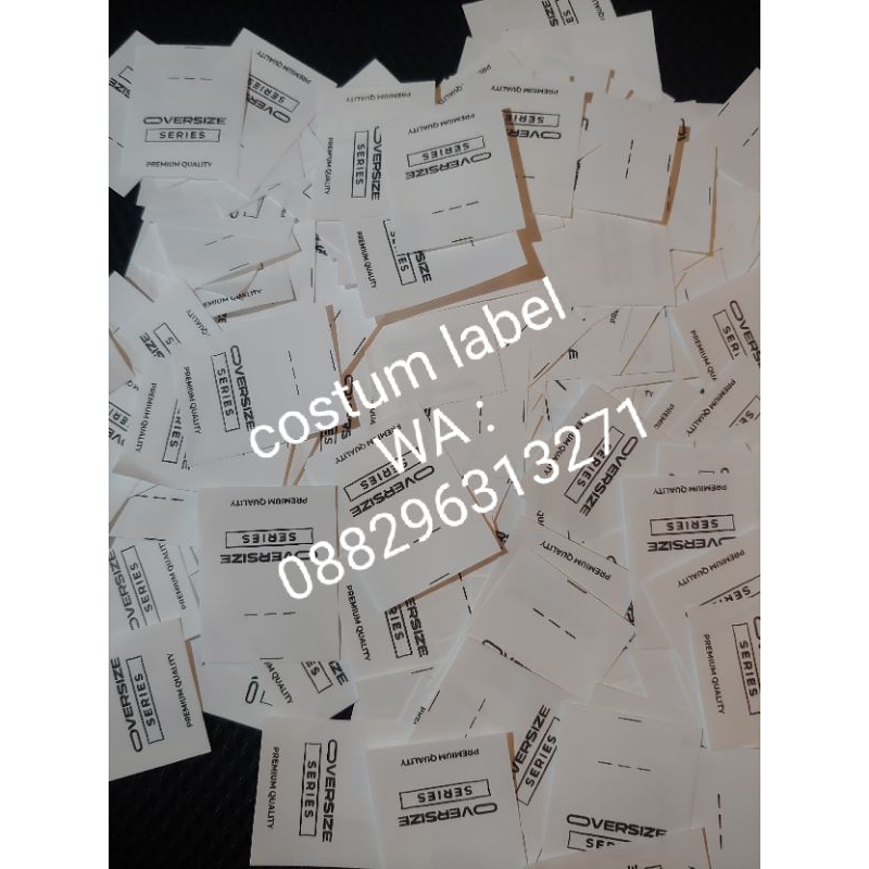

label printing / label merk pakaian / label baju