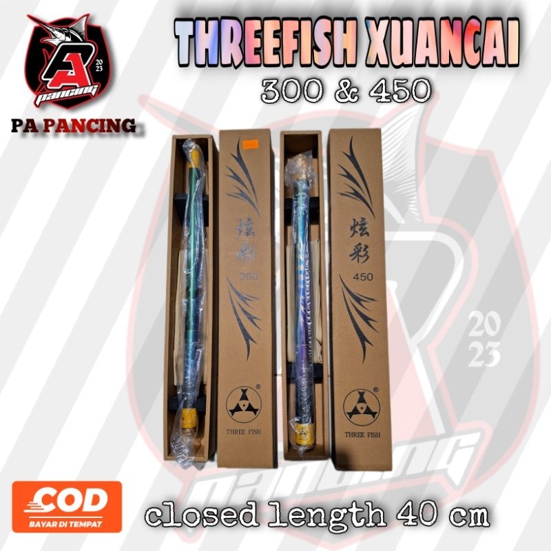 Tegek Threefish Xuancai 270 , 300 , 360 dan 450 cm