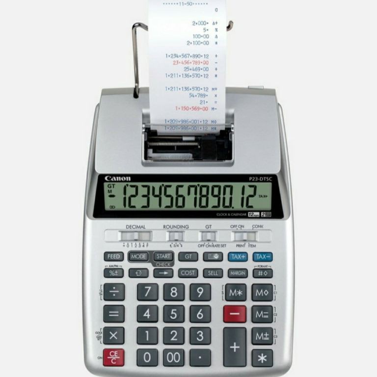 

Canon Printing Calculator P23DTSC Kalkulator Kasir Printer Struk CANON P23DTC Printing Calculator Original Garansi Resmi Kalkulator Kasir Printer Struk P23 s W3W8