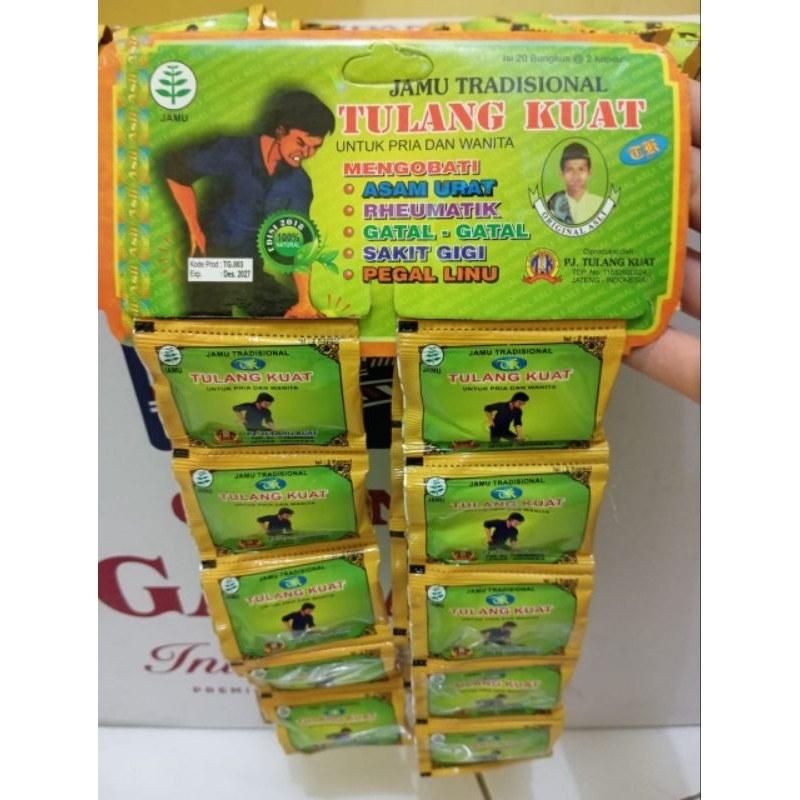 Paket 20 hanger Tulang kuat kapsul original mengobati asam urat