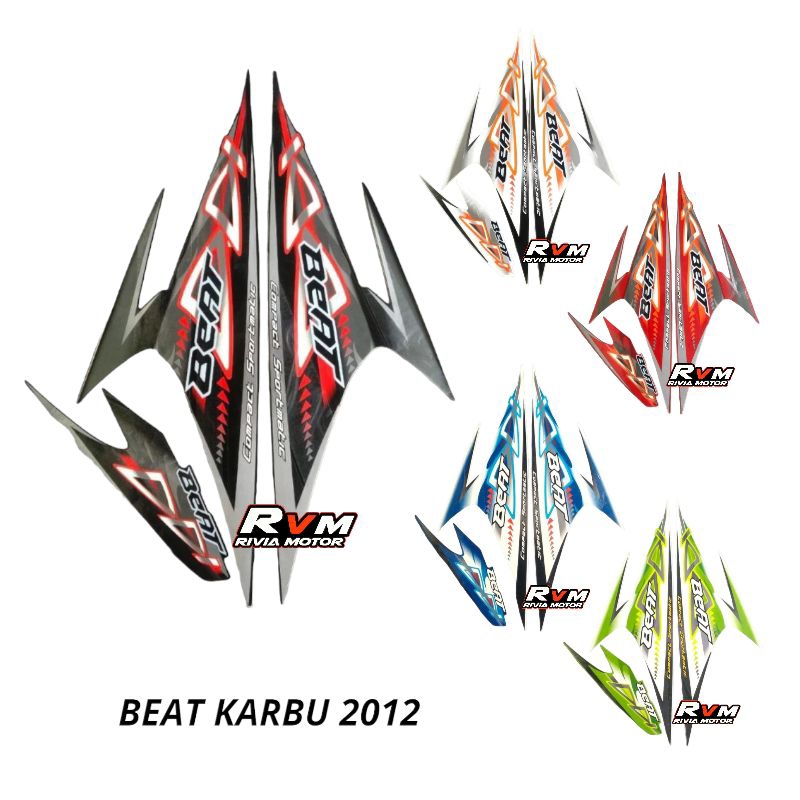 Striping Stiker Honda Beat Karbu 2012 Stiker Body Beat Karbu
