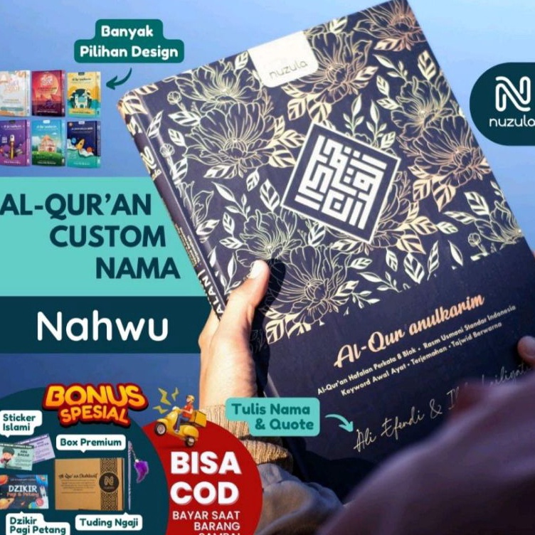 KODE A66E ALQURAN NAHWU CUSTOM NAMA  TERJEMAHAN PERHURUF PERKATA A5  A4 jumbo