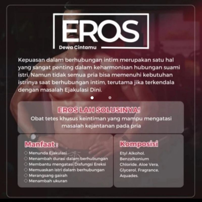 Eros Tetes Pria Perkasa Dewa Cintamu Kuat Tahan Lama