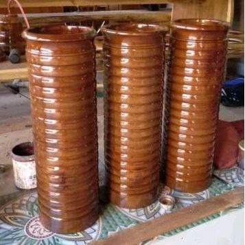 wadah vas bunga kayu mebel kayu jati asli | gratis ongkir