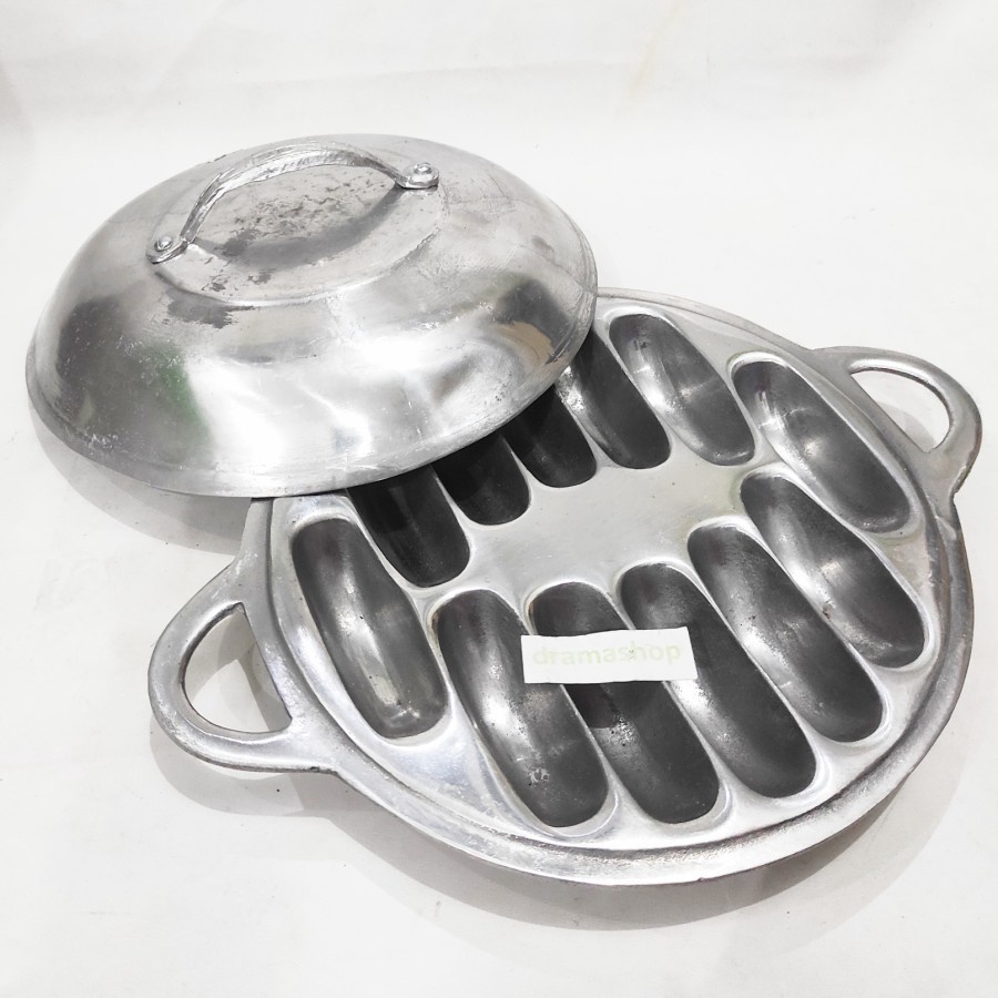 MANTAP loyang wajan cetakan kue pukis pancong 12 lubang bulat dan tutup