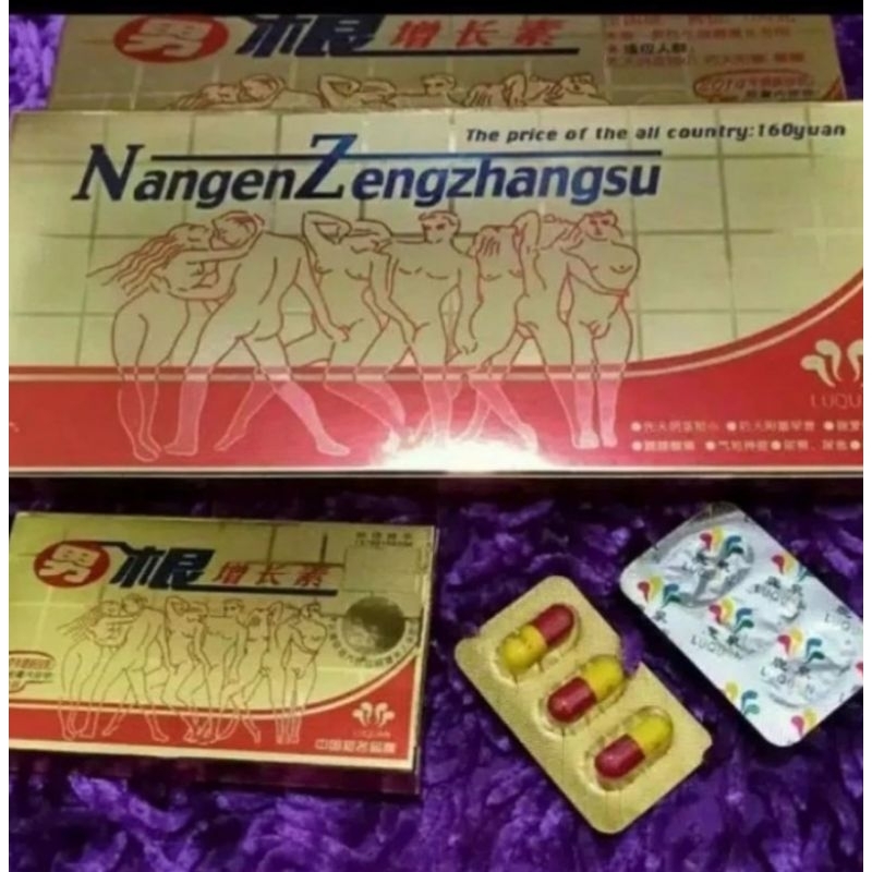 NANGEN ZENGZHANGSU ASLI ORIGINAL OBAT KUAT PRIA ISI 12 KAPSUL