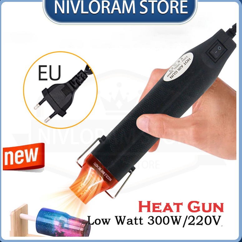Pistol panas 22V tabung panas menyusut alat pemanas film menyusut panasMini Hot Gun Heat Gun Low Wat