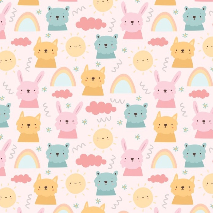 

EKSTRA PROMO BUY 3 GET 4 Kertas Kado Baby New Born Harvest Baby Land Rabbit