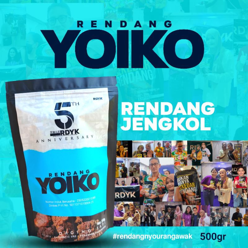 

500gr RENDANG YOIKO JENGKOL ASLI PADANG