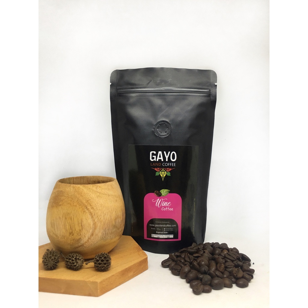 

Bubuk Kopi Arabica Wine Gayo 250 gram - Gayo Land Coffee Aceh Premium
