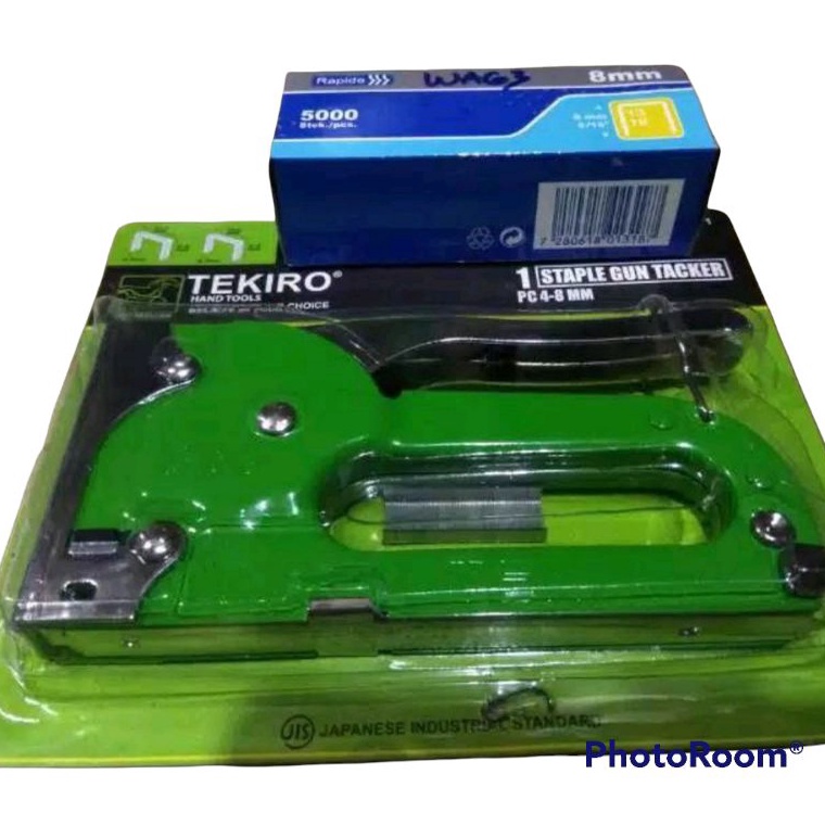 

STAPLES GUN TACKER TEKIRO 48 MM ISI STAPLES 5 PCS d X5I5