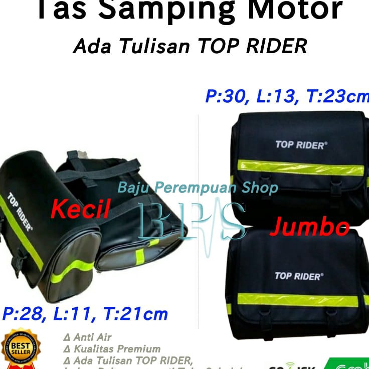 Terlaris Top Rider SidebagTas Bagasi Samping MotorTas Bagasi Motor Kiri KananTabung Bagasi Motor Sam