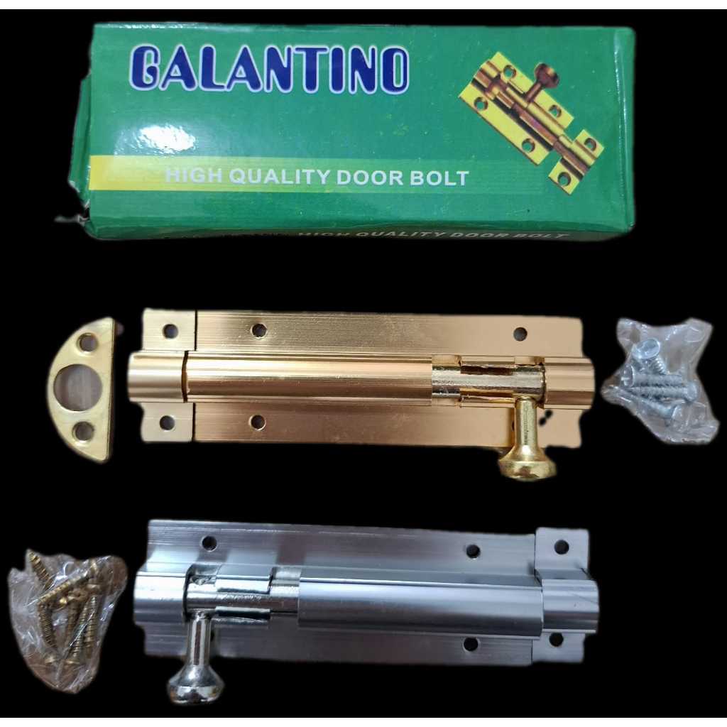 GRENDEL KUNCI PINTU STAINLESS / SLOT KUNCI PINTU / GRENDEL SLOT PINTU 4"